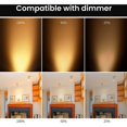thumbnail image 4 of Halogen Bulb GU5.3 MR16 35W 12V Warm White 2800K Dimmab, Glass Cover 400 Lumens 2 Pin Replacement Spotlight, Pack of 8 Cisea, 4 of 5
