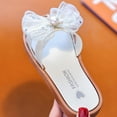 thumbnail image 7 of Bixock Toddler Girls Sandals Summer With Pearl Bow Solid Color Soft Sole Non Slide Beach Toddler Sandals Open Toe Daily Shoes, 7 of 7