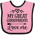 thumbnail image 3 of Inktastic My Great Grandparents Love Me Boys or Girls Baby Bib, 3 of 4