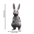 thumbnail image 3 of REK Easter Decor Resin Rabbit Outdoor Statues Ornament Garden Sculpture Easter Statues Statues Animals Figurines For Garden Courtyard, 3 of 6
