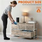 Barara King Wooden Top Storage Nightstand Cabinet Multifunctional Organizer Dresser for Closet Bedroom Entryway Home Furniture, Brown