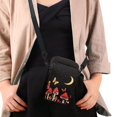 thumbnail image 4 of HELLHERO Mushrooms Travel Crossbody Purse Polyester with Zipper Closed Crossbody Small Crossbody Bags for Casual Travel Mushrooms, 4 of 7