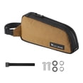thumbnail image 1 of Quzzie Bike Frame Bag Bicycle Pouch Top Tube Bag Crossbar Pack Waterproof Accessory Nylon Polyester Ample Space Suitable for Adult Riders Road Use Outdoor Cy Brown, 1 of 8