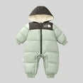 thumbnail image 2 of Baby Snow Suits Zipper Romper Hooded Boys Girls Jumpsuit Warm Clothes for Baby Girl Windproof Jumpsuits Baby Clothes 6-12 Months, 2 of 6