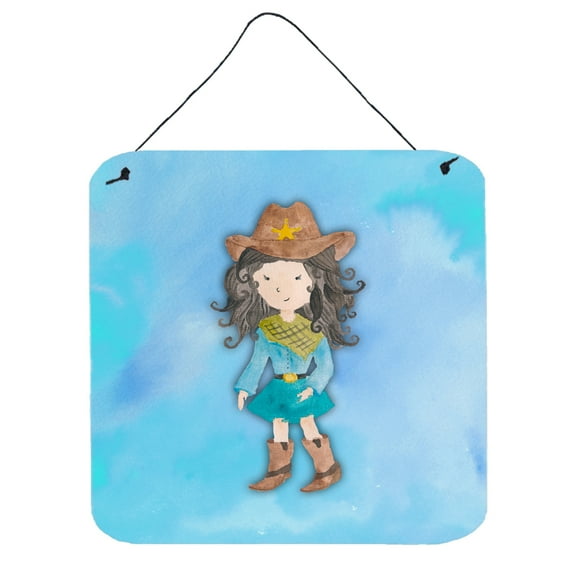Cowgirl Watercolor Wall or Door Hanging Prints
