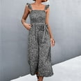thumbnail image 2 of IROINNID Sleeveless Jumpsuit For Women Full-Length High Waist Boho Wide Leg Jumpsuit, 2 of 8