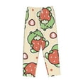 thumbnail image 4 of Bingfone Pajamas For Women,Frog Hold Strawberry Pajama Pants With Pockets-Small, 4 of 9