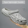 thumbnail image 2 of Cyiecw Gardener Platform Clogs Beach Sandals Slippers for Men Slip on Garden Shoes, 2 of 6