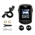 thumbnail image 1 of TFixolMotorcycle Exterior TPMS Wireless Tire Pressure Temperature Monitoring System USB Chargeable Large LCD Real Time Display High Accuracy, 1 of 7