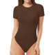 thumbnail image 1 of Xishao Women's Round Neck Short Sleeve T Shirts Basic Bodysuits Xishao ropa, 1 of 2