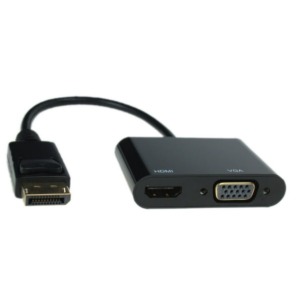 SF Cable DisplayPort 1.2 M TO 4K HDMI F VGA F Adapter