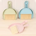 thumbnail image 6 of Holloyiver Small Dustpan and Brush Set, Whisk Broom and Dust Pan with Handle, Nesting Tiny Cleaning Broom, Mini Hand Broom and Dustpan Set for Table, Desk, Keyboard, Cars and Pet Nest, 6 of 7