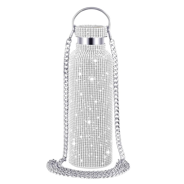 Wosthever La botella de agua aislada mantiene la bebida caliente o fría durante horas Taza térmica de acero inoxidable Teteras plata