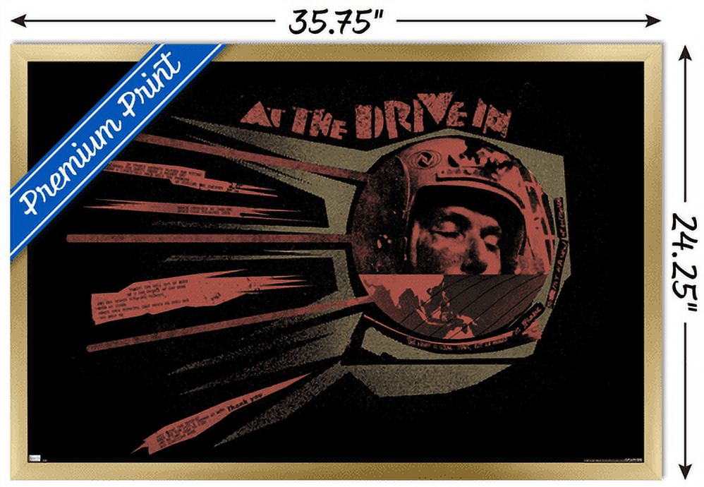 At the Drive-In - Sputnik Wall Poster, 22.375" x 34", Framed