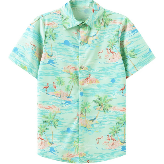 Women's Beach Button Down Short-Sleeve Hawaiian Shirt Summer Holidays Bohemian Party Tops Elegant Shirt
