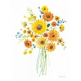 thumbnail image 2 of Nai, Danhui 25x32 Black Ornate Wood Framed with Double Matting Museum Art Print Titled - Sunshine Bouquet I, 2 of 4