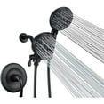 thumbnail image 2 of ELLOALLO Shower Faucet Set with 5 in. Head Complete Shower System Matte Black Chrome Chrome Finish, 2 of 5