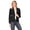 Black, variant on Women's Casual Office Work Long Sleeve Open Front Blazer Jacket