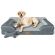 thumbnail image 1 of Cama ortopédica para perros CWAWZ Jumbo para perros extra grandes, color gris, 1 of 9
