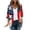 Red, White, Blue, variant on Eiyaclvo 4th of July Cover Up for Women Indenpendence Day American Flag Print Kimono Cardigan 3/4 Sleeve Sheer Beach Cover Ups Patriotic Swimwear