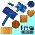 thumbnail image 4 of HeeDz Brushing Tools Rubber Roller Brush Imitation Wood Graining Decoration Wall Embossing Y7I8, 4 of 9