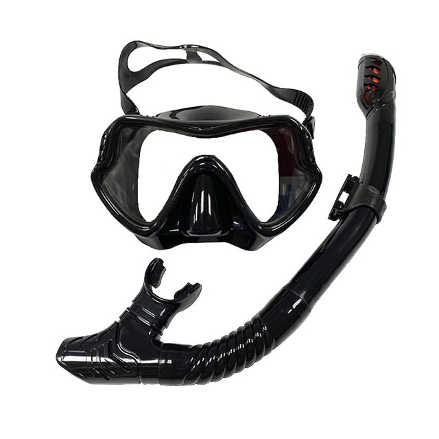 Gafas de buceo con montura grande para adultos, lentes de vidrio templado y cómoda falda de silicona, ideales para nadar y bucear