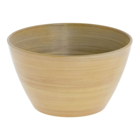 HUBERT® Wood-Look Serving Bowl Display Bowl, Melamine - 7" Dia x 4" H