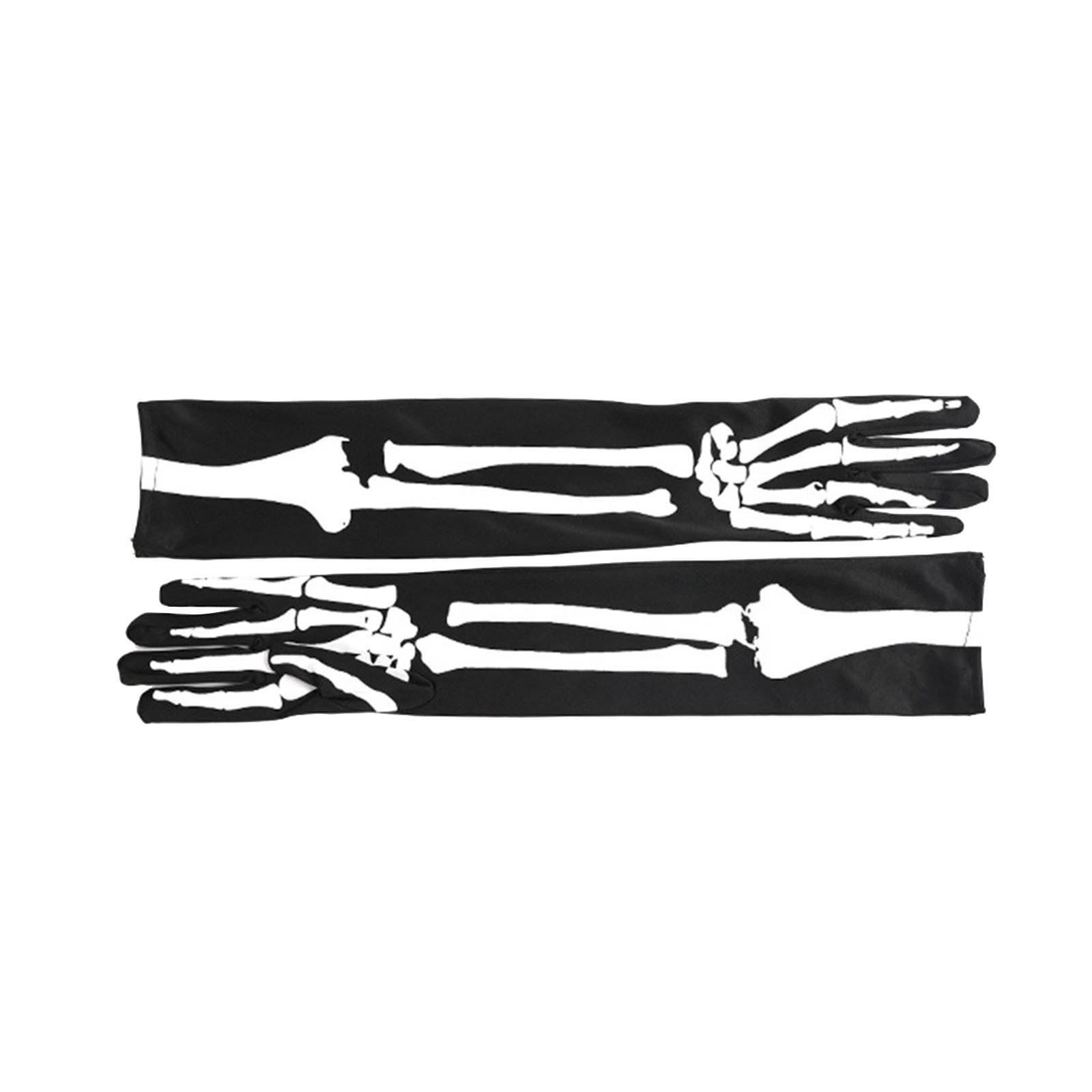OAVQHLG3B Halloween Skull Ghost Long Gloves Skeleton Gloves Claw Ghost
