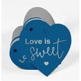 thumbnail image 3 of Inkdotpot Étiquette de Mariage en Papier Argenté Véritable "Love Is Sweet" 50 Pcs, 3 of 6