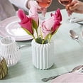 thumbnail image 3 of 12pcs Flower Napkin Holder Creative Plastic Flower Tool Roll Green Design For Table Decoration Family Party Napkin Ring, 3 of 5