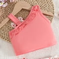 thumbnail image 5 of Toddler Baby Girl Summer Clothes Flower Embroidery Sleeveless Smocked Tops and Shorts Set Cute Two Piece Outfit Girls Summer Set 1-4 Years,3-4 Years, 5 of 5