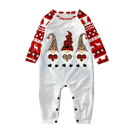 

Sleepwear For Christmas Family Matching Pajamas Cute Big Headed Deer Print Pjs Plaid Long Sleeve Tops And Pants Soft Casusal Holiday Sleepwear Trousers （Baby）