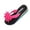 Pink Slippers for Women, variant on Hopeusnice Slippers for Women Trendy Non-Slip PU Materials Summer Shoes Open Toe Women's Slippers Breathable Flat Heel Soft Shoes for Beach Slip-Resistant Walking Shoes Black 37