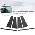 thumbnail image 1 of 6Pcs Car Window Pillar Posts Cover Trim For Honda Civic 2006-2011, 1 of 5