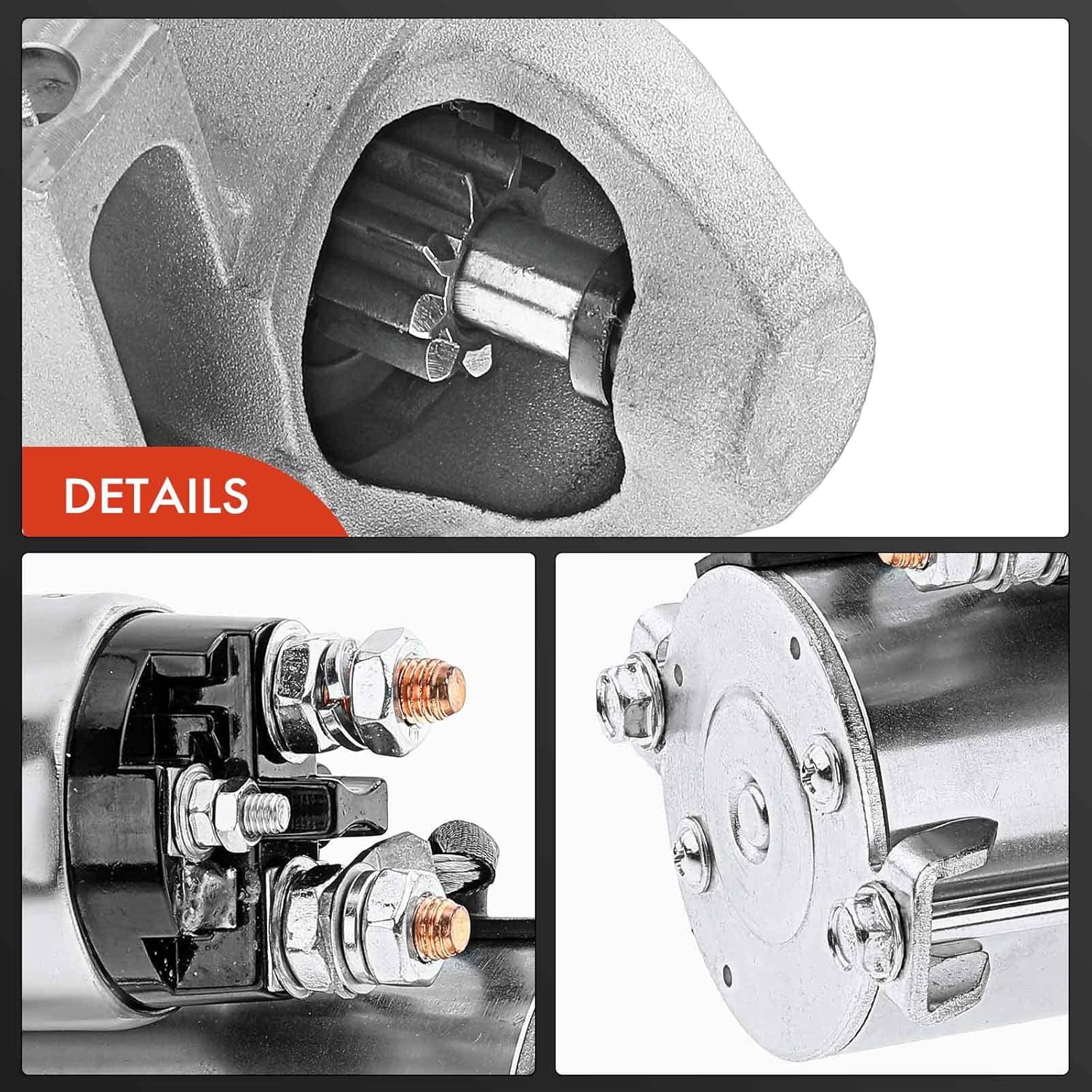 A-Premium Starter Motor Compatible with Buick Rendezvous 06-07, Terraza & Chevrolet Malibu, Uplander & Pontiac Aztek 3.4L, G6, Montana & Saturn Relay, V6 3.5L, 12V 1.2KW 9 Teeth CW, Replace# 12594440