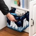 thumbnail image 5 of Polar Bear Foldable Storage Baskets with Handle, 10.8"x10.5"x10.6", Large Capacity Cube Organizer Storage Cubes, 5 of 6