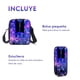 thumbnail image 3 of Kpop BTS Mochila con cable de audio USB puerto de carga coreano casual mochila portátil bolsa univer purpura, 3 of 3
