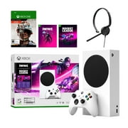 Microsoft Xbox Series S Fortnite and Rocket League Midnight Drive Pack Bundle with Call of Duty: Black Ops Cold War Full Game and Mytrix Chat Headset