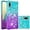 Bluish Violet, variant on case for Samsung Galaxy A02 Case for Women,Samsung Galaxy M02 Creativity Clear Gradient Quicksand Glitter Flowing Liquid Floating Case Bling Diamond Sparkle Cover for Galaxy A02 JB Powder Blue