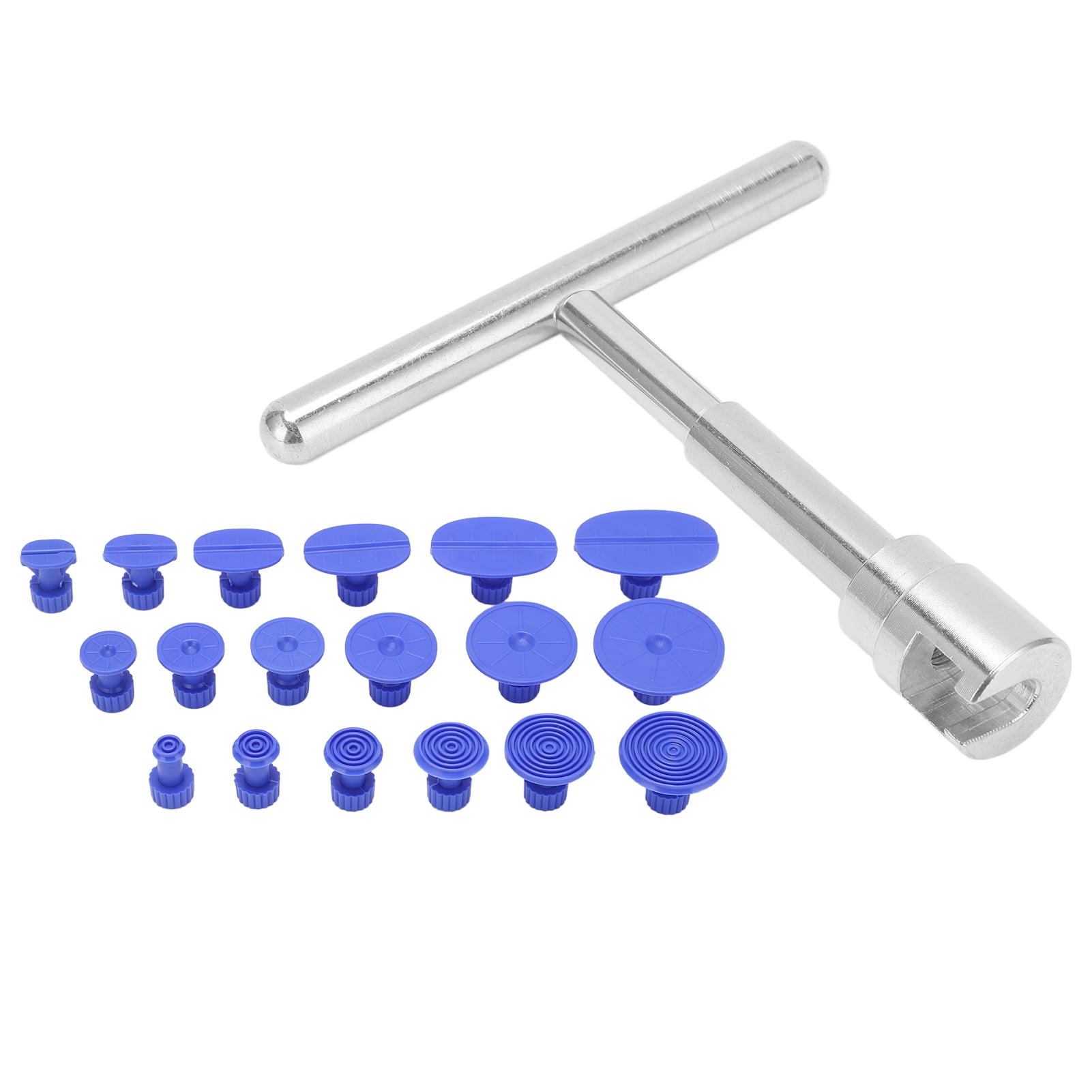 Paintless Dent Puller T bar Dent Puller with 18pcs Pulling Tabs Kit for