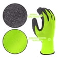 thumbnail image 3 of Guantes de trabajo de seguridad Evridwear, caucho de látex arrugado, 12 pares, 3 of 6
