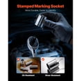thumbnail image 5 of KFFKFF 230-Piece Mechanics Tool Kit, Includes 1/4 in, 3/8 in, and 1/2 in Drive, SAE and Metric Sockets, Wrenches, Screwdriver Bits, Accessories, and Durable Storage Case for Automotive Maintenance, 5 of 9