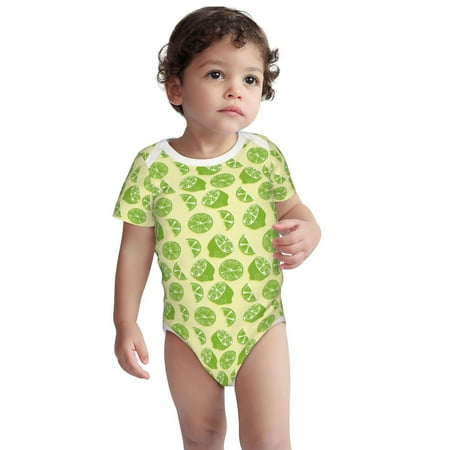 

Fotbe Various Lemons Pattern Unisex-baby Short-sleeve Bodysuit Short Sleeve Bodysuits One-piece 100% Organic Cotton for Infant Baby Boys Unisex-18 Months