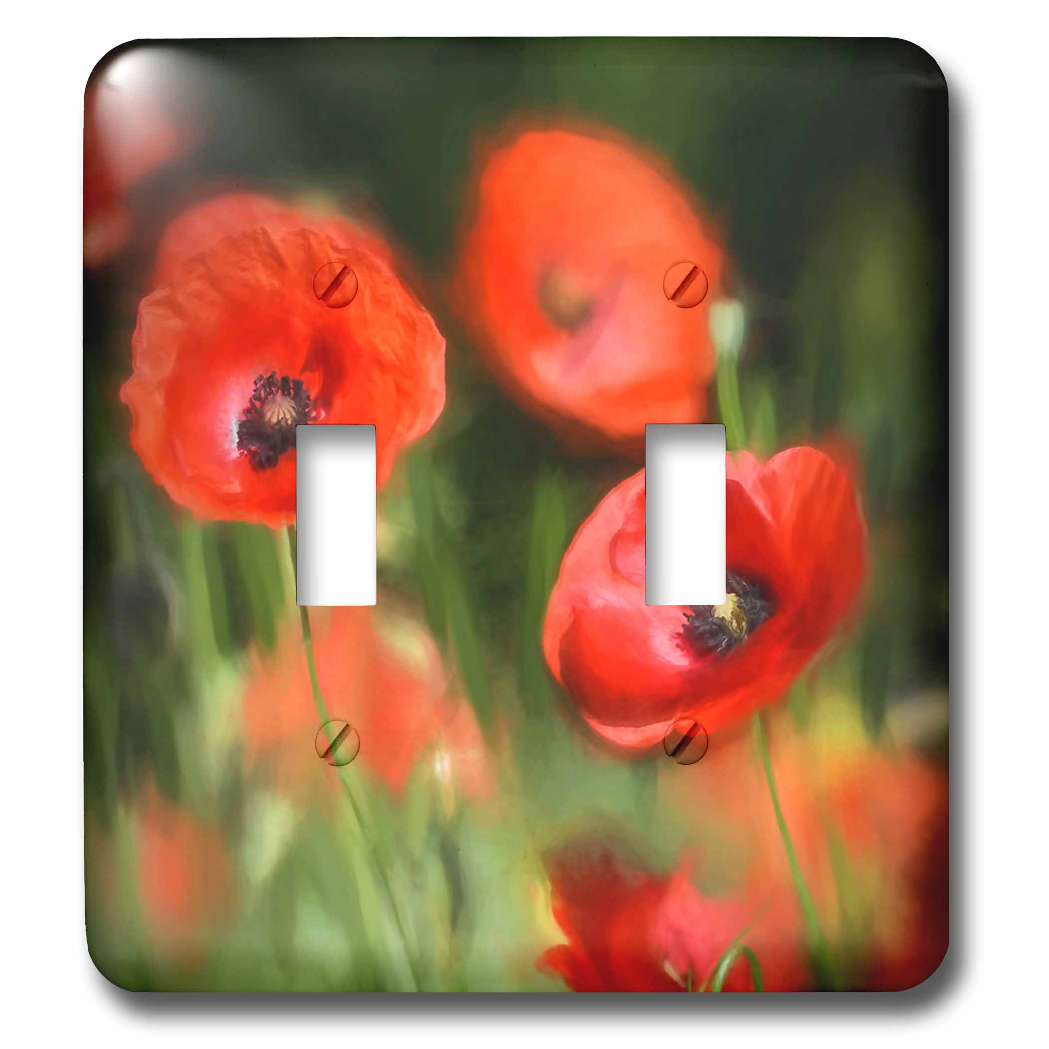 3dRose lsp_4140_2Field Poppy Double Toggle Switch 3dRose lsp_4140_2Field Poppy Double Toggle Switch