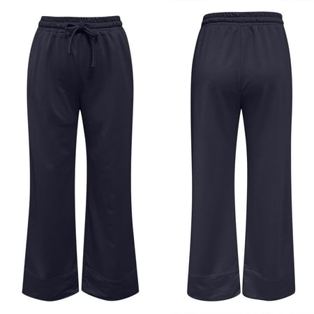 

Womens Casual Solid Color Comfortable Pajamas Sport Pants Long Yoga Trousers