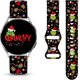 thumbnail image 2 of Correas de reloj navideñas y de Halloween compatibles con Samsung Galaxy Watch de 40 mm, 41 mm, 42 mm, 44 mm, 45 mm, 46 mm, 20 mm, correa de silicona de repuesto para Galaxy Watch 6 / Watch 5 / Watch, 2 of 4