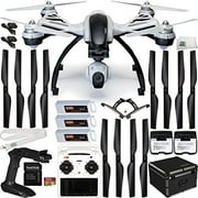 Yuneec Typhoon Q500+ Quadcopter with CGO2-GB Camera, Personal Ground Station, 2+ YUNEEC Batteries, Aluminum Case EVERYTHING YOU NEED Kit. Includes SanDisk 32GB Extreme microSDHC Memory Card + MORE