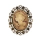 thumbnail image 5 of Broche con retrato de mujer Fernando joyería decorativa de estilo Retro con gemas, 5 of 8