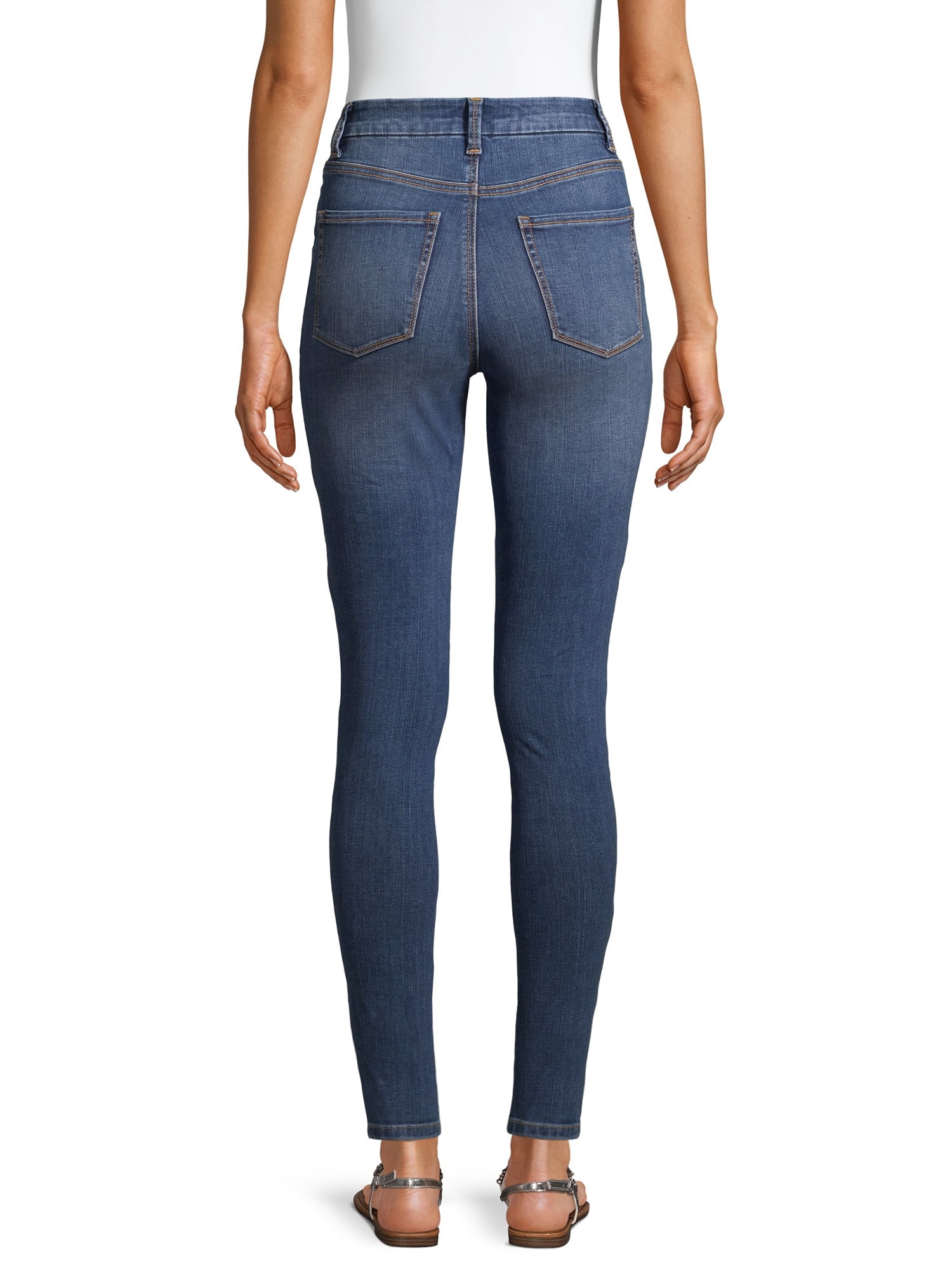 No Boundaries Juniors Curvy Ultra High Rise Ankle Skinny Jeans