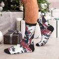 thumbnail image 7 of KLL Gothic Skulls And Roses Print Cool Socks Men's Women's Crew Socks Funny Crazy Novelty Stockings, 7 of 7